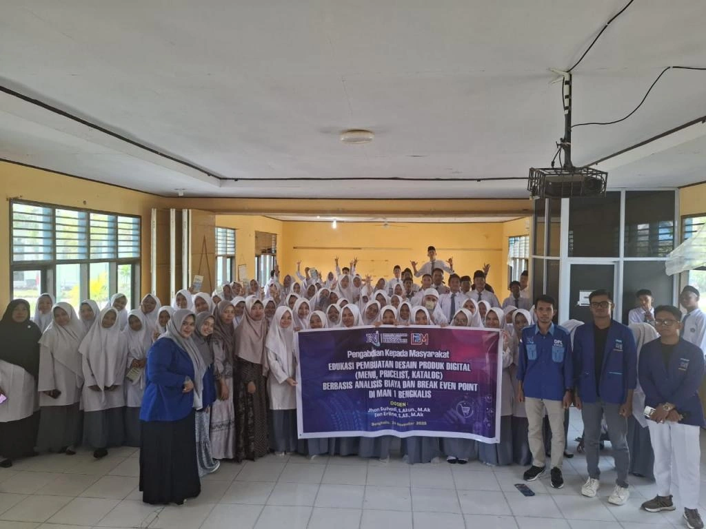 Dosen Institut Syariah Negeri Junjungan Bengkalis Berikan Edukasi Desain Produk Digital kepada Siswa MAN 1 Bengkalis