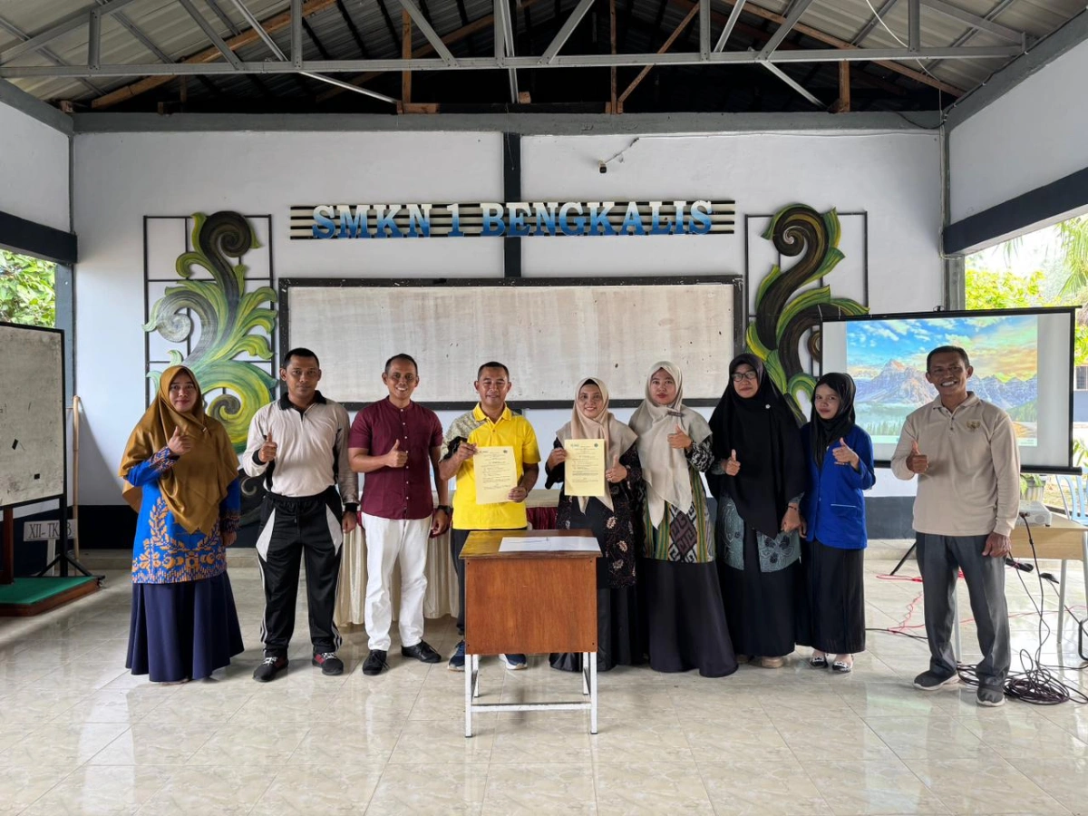 Penandatanganan MoU antara Institut Syariah Negeri Junjungan Bengkalis Dan Smk Negeri 1 Bengkalis